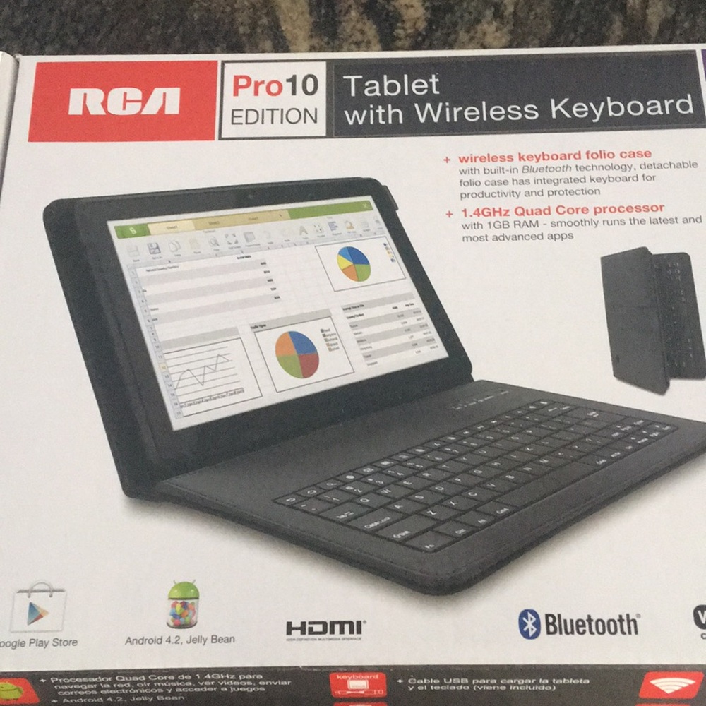 RCA Pro 10 Edition tablet with keyboard